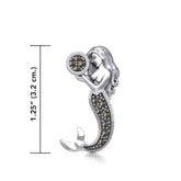 The Goddess Mermaid Silver Pendant with Marcasite TPD5364 - Pendant